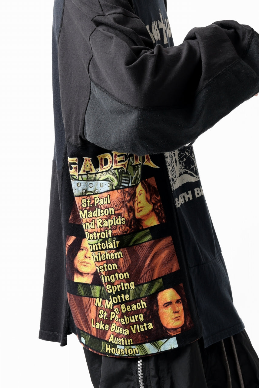 画像をギャラリービューアに読み込む, CHANGES VINTAGE REMAKE MULTI PANEL L-S TEE (BLACK #c)