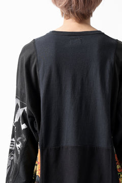画像をギャラリービューアに読み込む, CHANGES VINTAGE REMAKE MULTI PANEL L-S TEE (BLACK #c)
