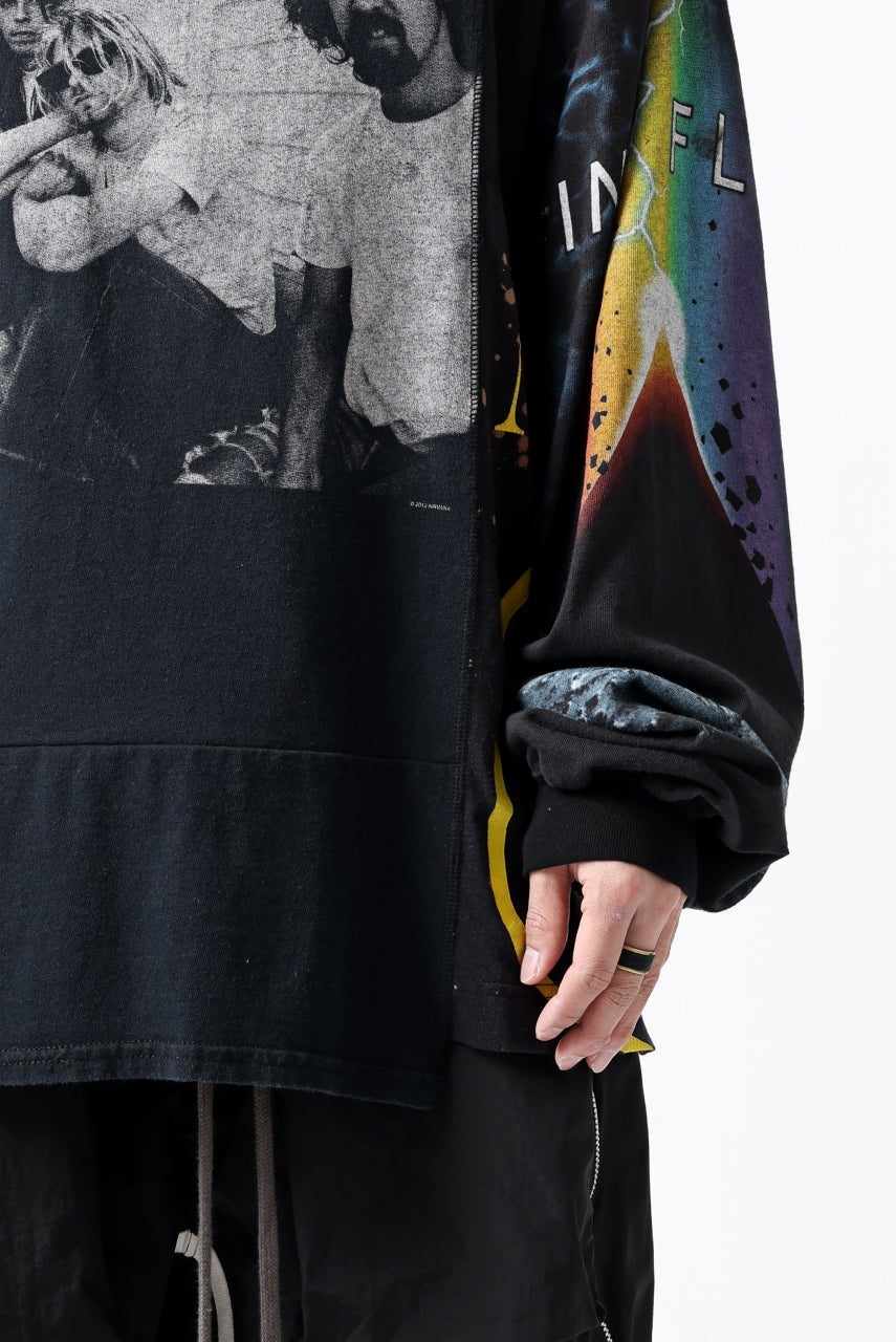 画像をギャラリービューアに読み込む, CHANGES VINTAGE REMAKE MULTI PANEL L-S TEE (BLACK #d)