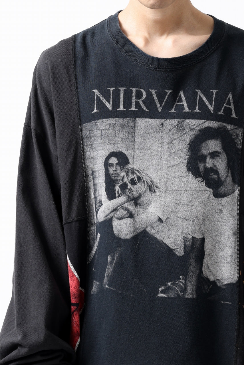 画像をギャラリービューアに読み込む, CHANGES VINTAGE REMAKE MULTI PANEL L-S TEE (BLACK #d)