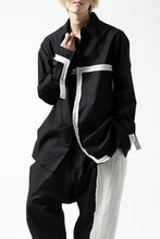 画像をギャラリービューアに読み込む, Y's BANG ON! No.139 ANCIENT TRIBE TAPE-STITCH SHIRT (BLACK)