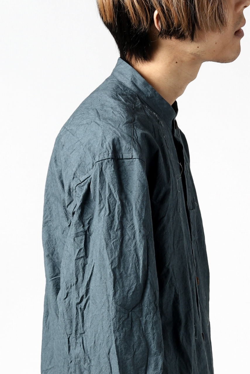 画像をギャラリービューアに読み込む, YUTA MATSUOKA semi long shirts / triple wash typewriter (light blue)