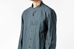 画像をギャラリービューアに読み込む, YUTA MATSUOKA semi long shirts / triple wash typewriter (light blue)