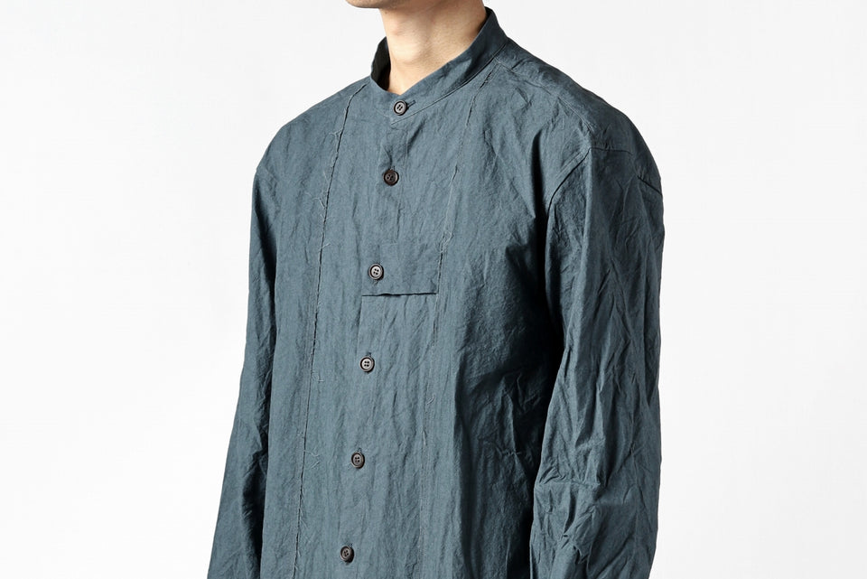 画像をギャラリービューアに読み込む, YUTA MATSUOKA semi long shirts / triple wash typewriter (light blue)