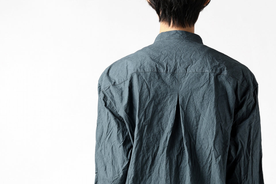 画像をギャラリービューアに読み込む, YUTA MATSUOKA semi long shirts / triple wash typewriter (light blue)