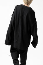 画像をギャラリービューアに読み込む, SOSNOVSKA COLLAPSED PLANK SHIRT-PULLOVER (BLACK)