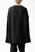 画像をギャラリービューアに読み込む, SOSNOVSKA COLLAPSED PLANK SHIRT-PULLOVER (BLACK)
