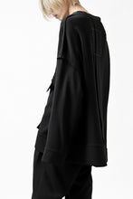 画像をギャラリービューアに読み込む, SOSNOVSKA COLLAPSED PLANK SHIRT-PULLOVER (BLACK)