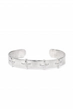 画像をギャラリービューアに読み込む, m.a+ silver stitched cross bracelet / AB18/AG (SILVER)