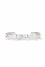 画像をギャラリービューアに読み込む, m.a+ silver stitched cross bracelet / AB18/AG (SILVER)