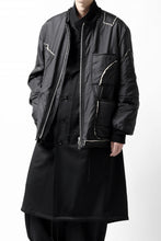 画像をギャラリービューアに読み込む, Y's BANG ON! No.173 POLYESTER TAFFETA + WOOL PILE PATCHED BLOUSON (BLACK)