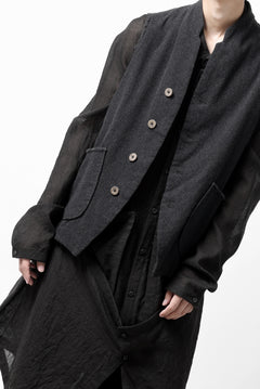 画像をギャラリービューアに読み込む, SOSNOVSKA CASHMERE WASHED VEST (BLACK)