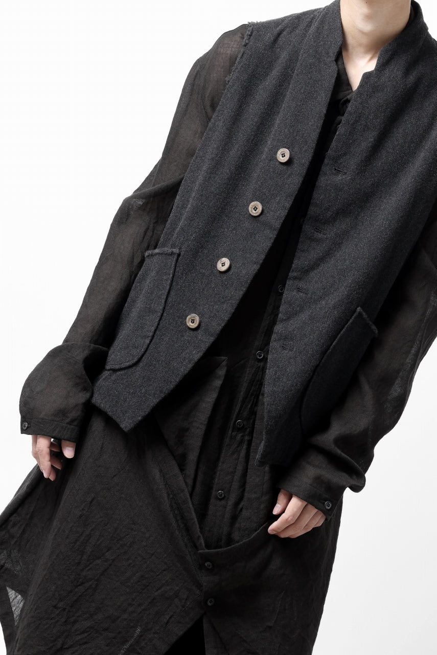 画像をギャラリービューアに読み込む, SOSNOVSKA CASHMERE WASHED VEST (BLACK)