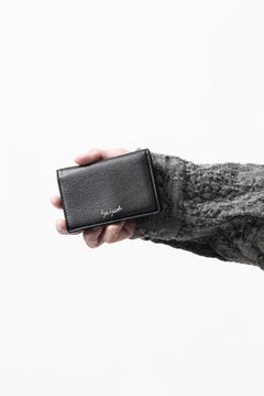 画像をギャラリービューアに読み込む, discord Yohji Yamamoto Card Holder / Shrink Cow Skin Leather (BLACK)