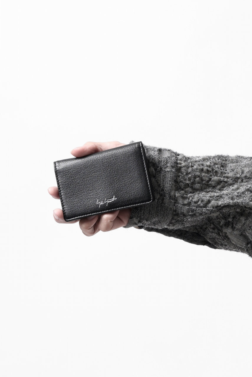 画像をギャラリービューアに読み込む, discord Yohji Yamamoto Card Holder / Shrink Cow Skin Leather (BLACK)