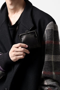 画像をギャラリービューアに読み込む, discord Yohji Yamamoto Clasp Wallet / Cow Skin Leather (BLACK)