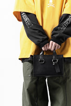 Load image into Gallery viewer, discord Yohji Yamamoto Zipper Tote Bag (Mini) / Cow Skin Leather (BLACK)
