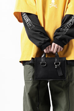 Load image into Gallery viewer, discord Yohji Yamamoto Zipper Tote Bag (Mini) / Cow Skin Leather (BLACK)