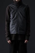 Load image into Gallery viewer, ISAMU KATAYAMA BACKLASH OVER COAT / GARMENT NATURAL DYED WOVEN + ELECTRIC HEATING LINER (SUMI)