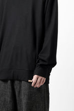 画像をギャラリービューアに読み込む, COLINA TUCK SWEAT TOP / SUPER 140s WASHABLE WOOL (BLACK)