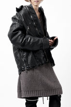 Load image into Gallery viewer, ISAMU KATAYAMA BACKLASH FLIGHT JACKET / GOAT LEATHER (GARMENT+SPRAY DYED / BLACK)
