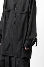 画像をギャラリービューアに読み込む, Y's TAPE FLAP POCKET SHIRT / CELLULOSE LOAN (BLACK)