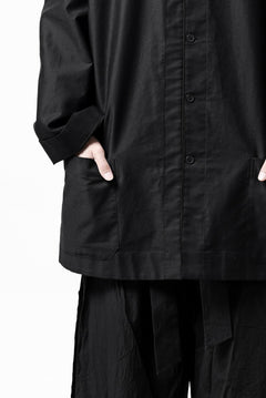 画像をギャラリービューアに読み込む, Y's CHINA SHIRT / COTTON TWILL (BLACK)