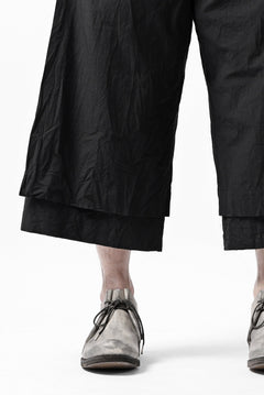 画像をギャラリービューアに読み込む, KLASICA VENT LAYERED FOLKLORE TROUSERS / HAND DYED COTTON-LINEN (BLACK)