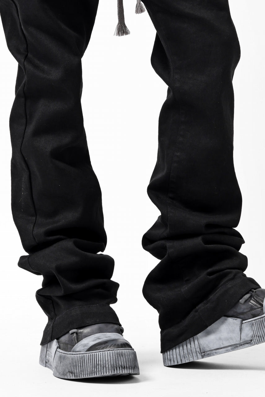 画像をギャラリービューアに読み込む, A.F ARTEFACT FLARE LONG PANTS / HI-STRETCH DENIM (BLACK)