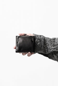 画像をギャラリービューアに読み込む, discord Yohji Yamamoto Clasp Wallet / Cow Skin Leather (BLACK)
