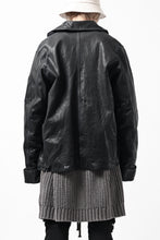 Load image into Gallery viewer, ISAMU KATAYAMA BACKLASH FLIGHT JACKET / GOAT LEATHER (GARMENT+SPRAY DYED / BLACK)