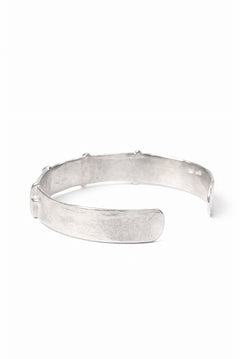 画像をギャラリービューアに読み込む, m.a+ silver stitched cross bracelet / AB18/AG (SILVER)