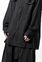 画像をギャラリービューアに読み込む, Y's TAPE FLAP POCKET SHIRT / CELLULOSE LOAN (BLACK)