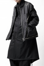 画像をギャラリービューアに読み込む, Y's BANG ON! No.173 POLYESTER TAFFETA + WOOL PILE PATCHED BLOUSON (BLACK)