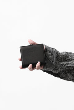 画像をギャラリービューアに読み込む, discord Yohji Yamamoto Clasp Wallet / Cow Skin Leather (BLACK)