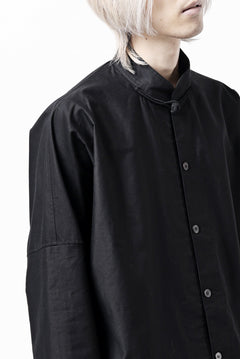 画像をギャラリービューアに読み込む, Y's CHINA SHIRT / COTTON TWILL (BLACK)