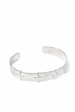 画像をギャラリービューアに読み込む, m.a+ silver stitched cross bracelet / AB18/AG (SILVER)