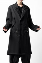 画像をギャラリービューアに読み込む, Y's BANG ON! No.188 GABARDINE PEAKED LAPEL MILITARY COAT (BLACK)