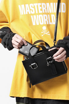 Load image into Gallery viewer, discord Yohji Yamamoto Zipper Tote Bag (Mini) / Cow Skin Leather (BLACK)