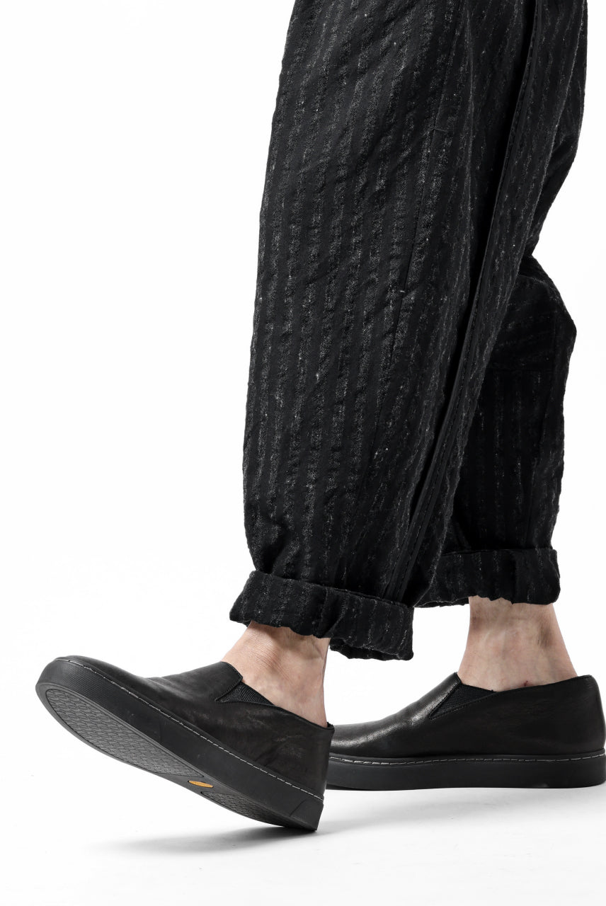 画像をギャラリービューアに読み込む, KLASICA SABRON CONSTRUCTED TROUSERS / LIGHT WEIGHT BLUR STRIPES (INK BLACK)