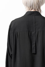 画像をギャラリービューアに読み込む, Y's TAPE FLAP POCKET SHIRT / CELLULOSE LOAN (BLACK)