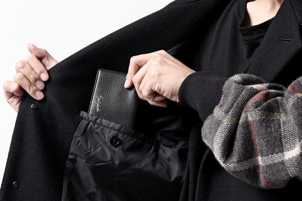 画像をギャラリービューアに読み込む, discord Yohji Yamamoto Card Holder / Shrink Cow Skin Leather (BLACK)