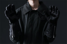 Load image into Gallery viewer, ISAMU KATAYAMA BACKLASH RIDER GLOVE / DEER SKIN + ELECTRIC HEATING (BLACK)