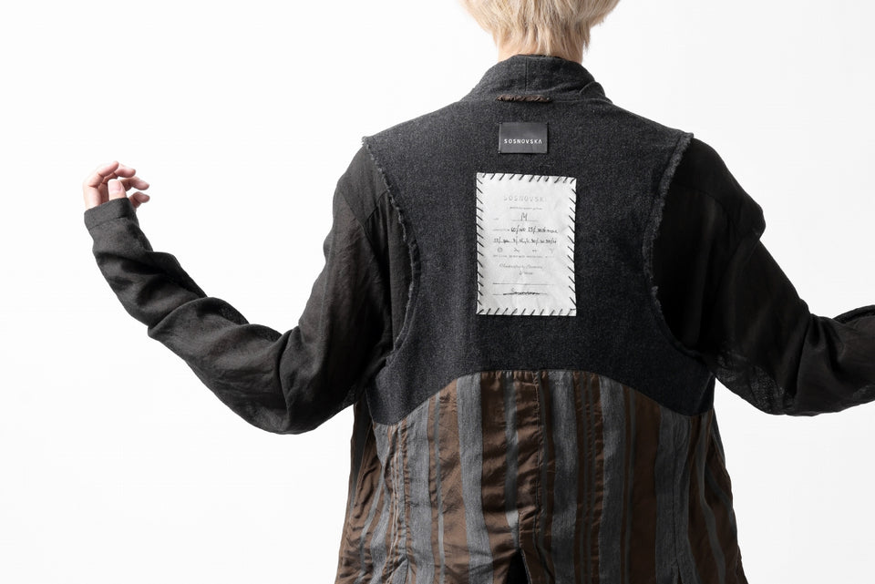 画像をギャラリービューアに読み込む, SOSNOVSKA CASHMERE WASHED VEST (BLACK)