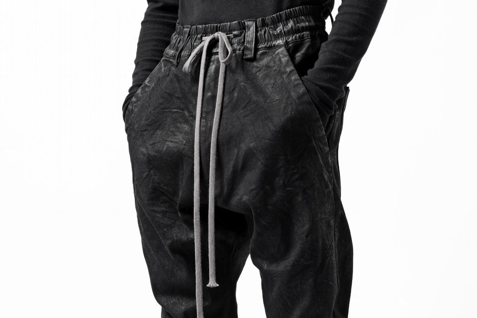 画像をギャラリービューアに読み込む, A.F ARTEFACT COATED FLARE LONG PANTS / HI-STRETCH DENIM (BLACK)