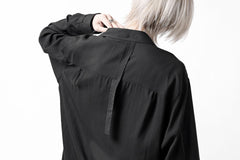 画像をギャラリービューアに読み込む, Y's TAPE FLAP POCKET SHIRT / CELLULOSE LOAN (BLACK)