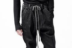 画像をギャラリービューアに読み込む, A.F ARTEFACT COATED FLARE LONG PANTS / HI-STRETCH DENIM (BLACK)