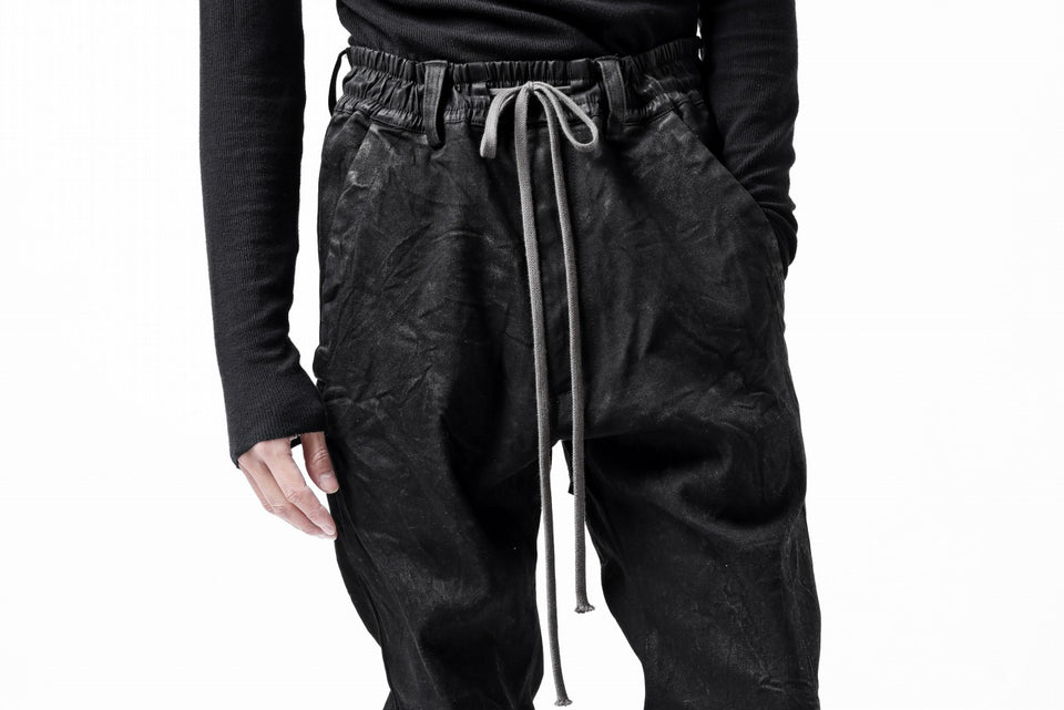 画像をギャラリービューアに読み込む, A.F ARTEFACT COATED FLARE LONG PANTS / HI-STRETCH DENIM (BLACK)