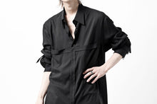 画像をギャラリービューアに読み込む, Y's TAPE FLAP POCKET SHIRT / CELLULOSE LOAN (BLACK)