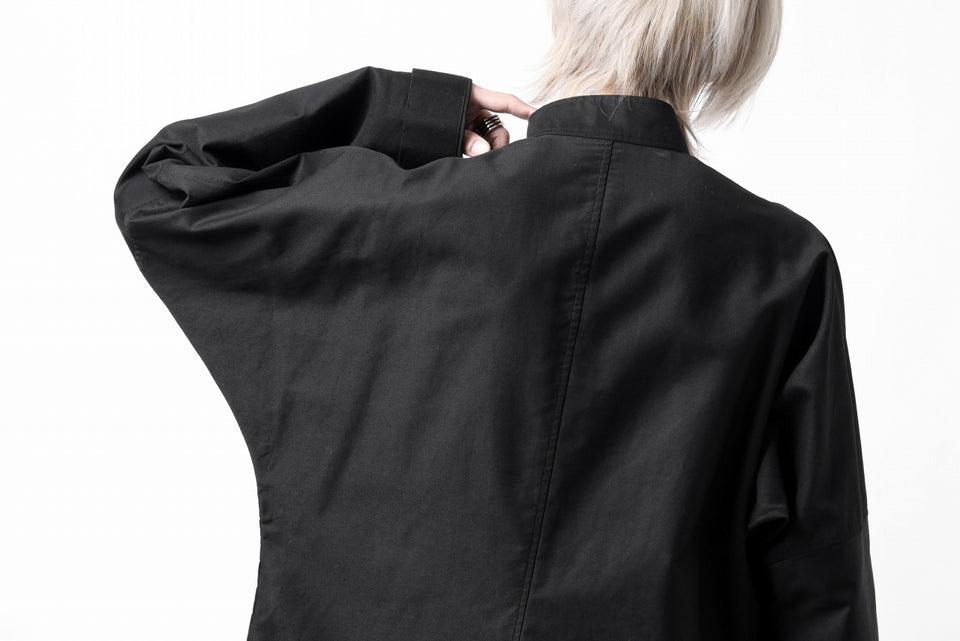 画像をギャラリービューアに読み込む, Y's CHINA SHIRT / COTTON TWILL (BLACK)